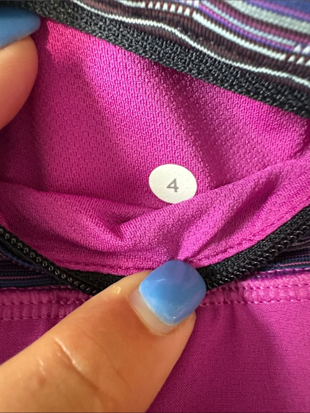 Lululemon vintage Skort in Bright Magenta with Striped Waistband